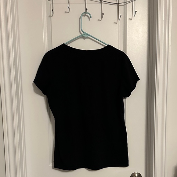 Black Graphic V-Neck Tee - Thou Shall Not Try Me - Picture 3 of 3